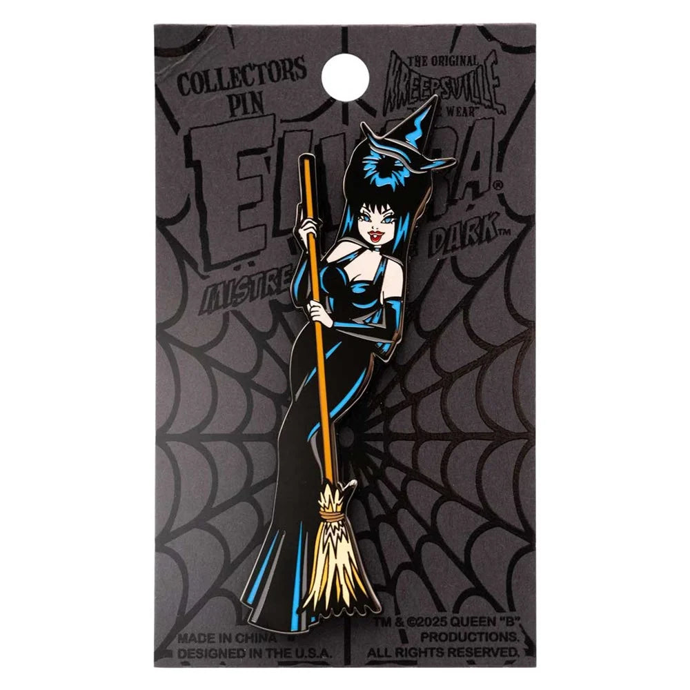 Kreepsville 666 Elvira Standing Witch Black Enamel Pin