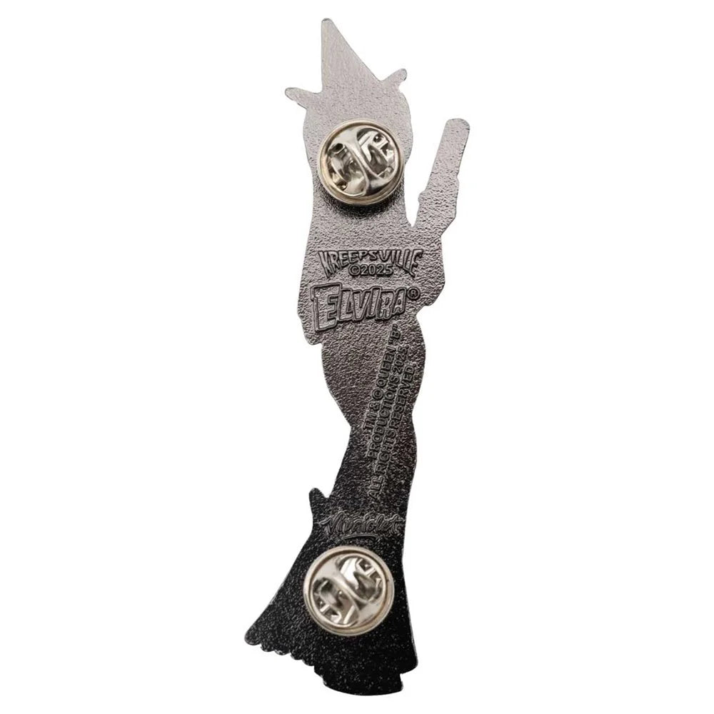 Kreepsville 666 Elvira Standing Witch Black Enamel Pin