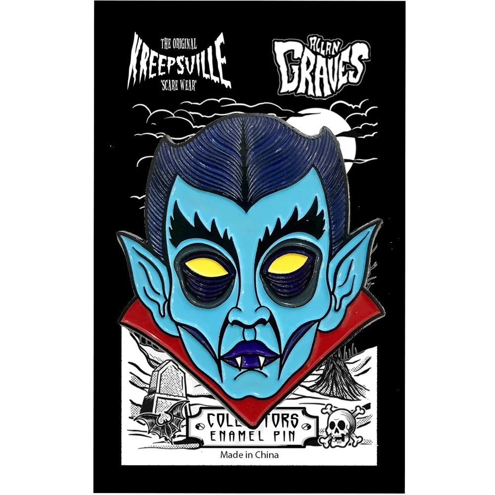 Kreepsville 666 Graves Monster Dracula Enamel Pin