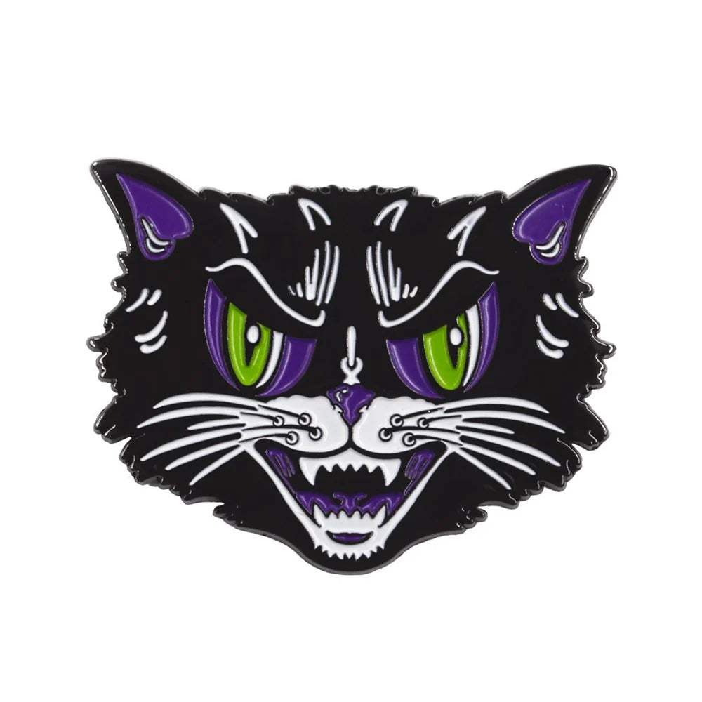Kreepsville 666 Kattitude Cat Enamel Pin