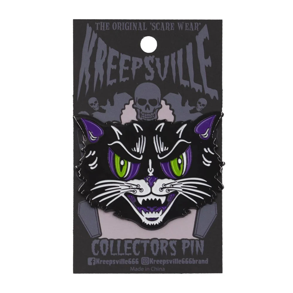 Kreepsville 666 Kattitude Cat Enamel Pin