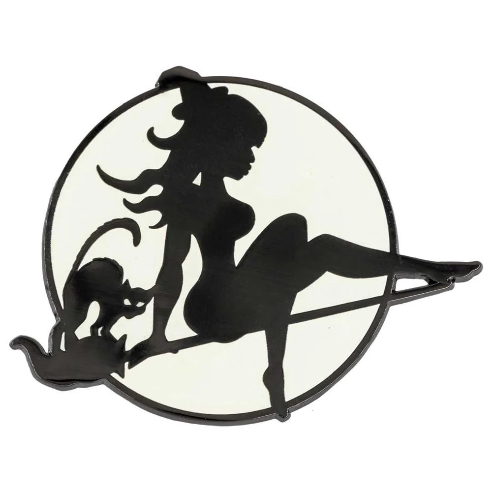 Kreepsville 666 Moon Witch Glow Enamel Pin