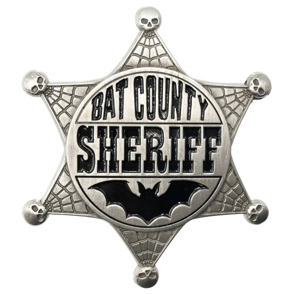 Kreepsville 666 Bat County Sheriff Badge Enamel Pin