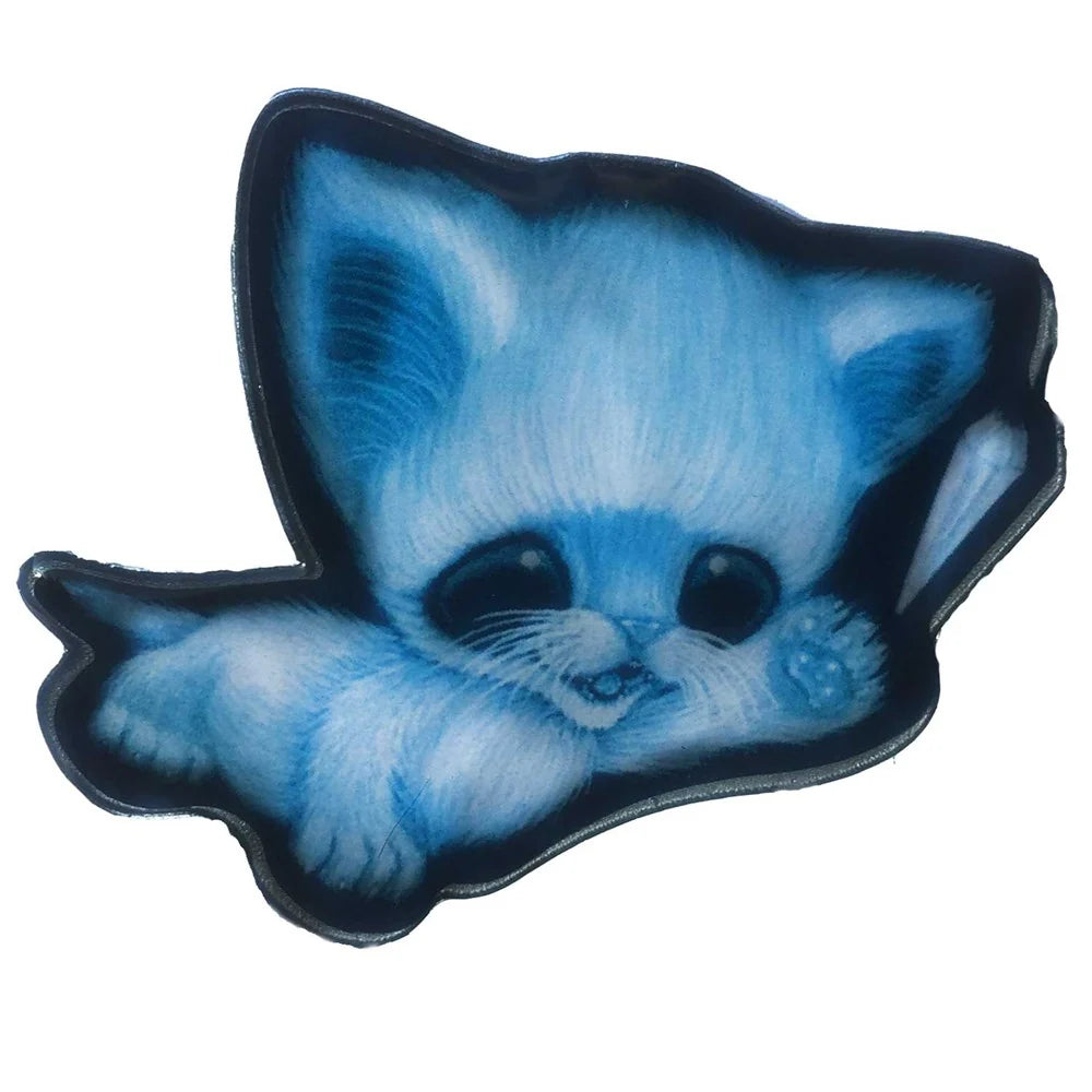 Kreepsville 666 Sugarfueled Ghost Cat Crystal Enamel Pin
