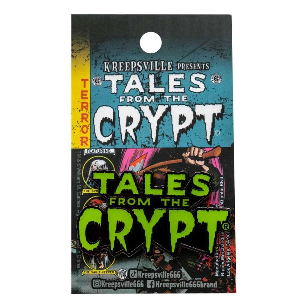 Kreepsville 666 Tales From The Crypt Logo Glow Enamel Pin Badge