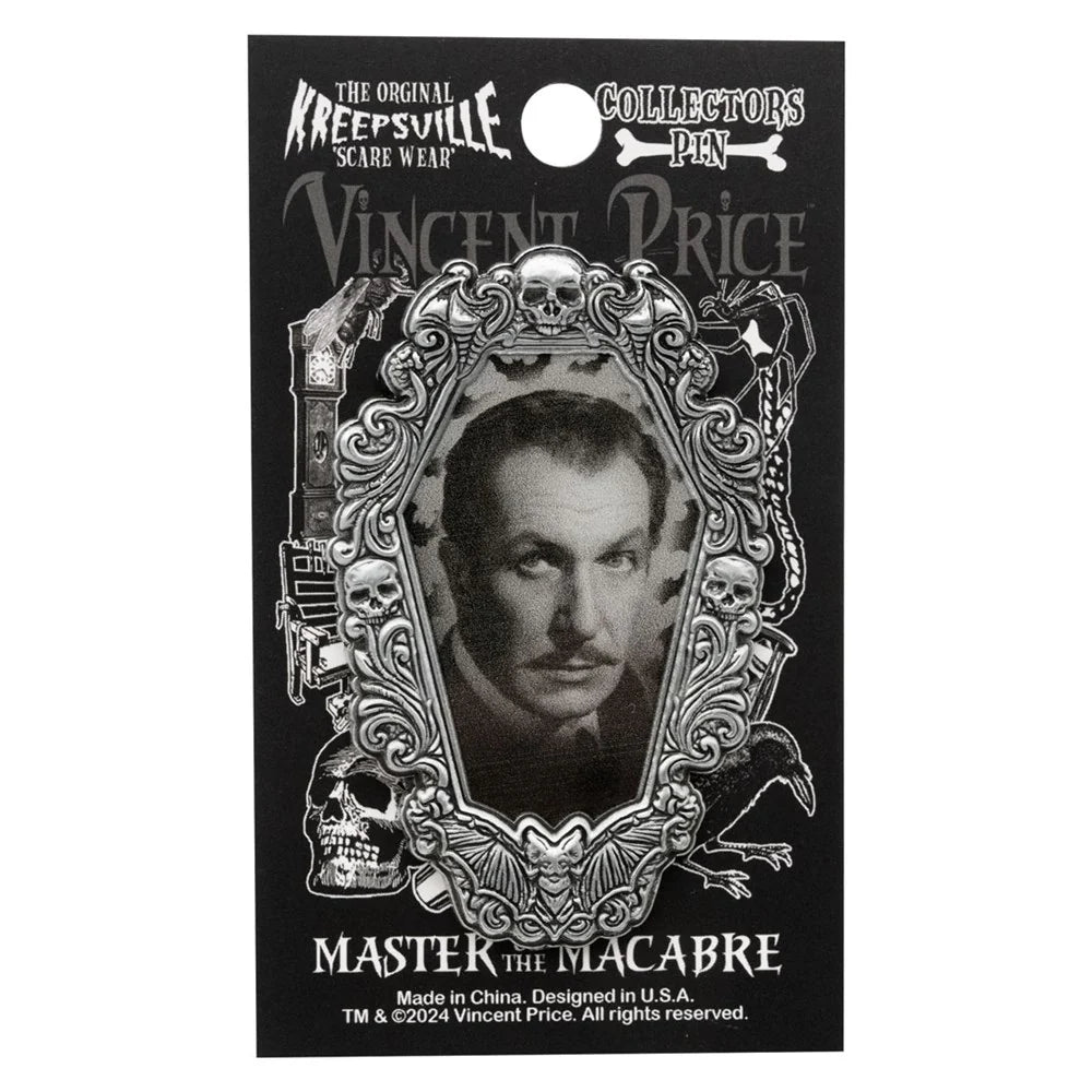 Kreepsville 666 Vincent Price Gothic Frame Enamel Pin