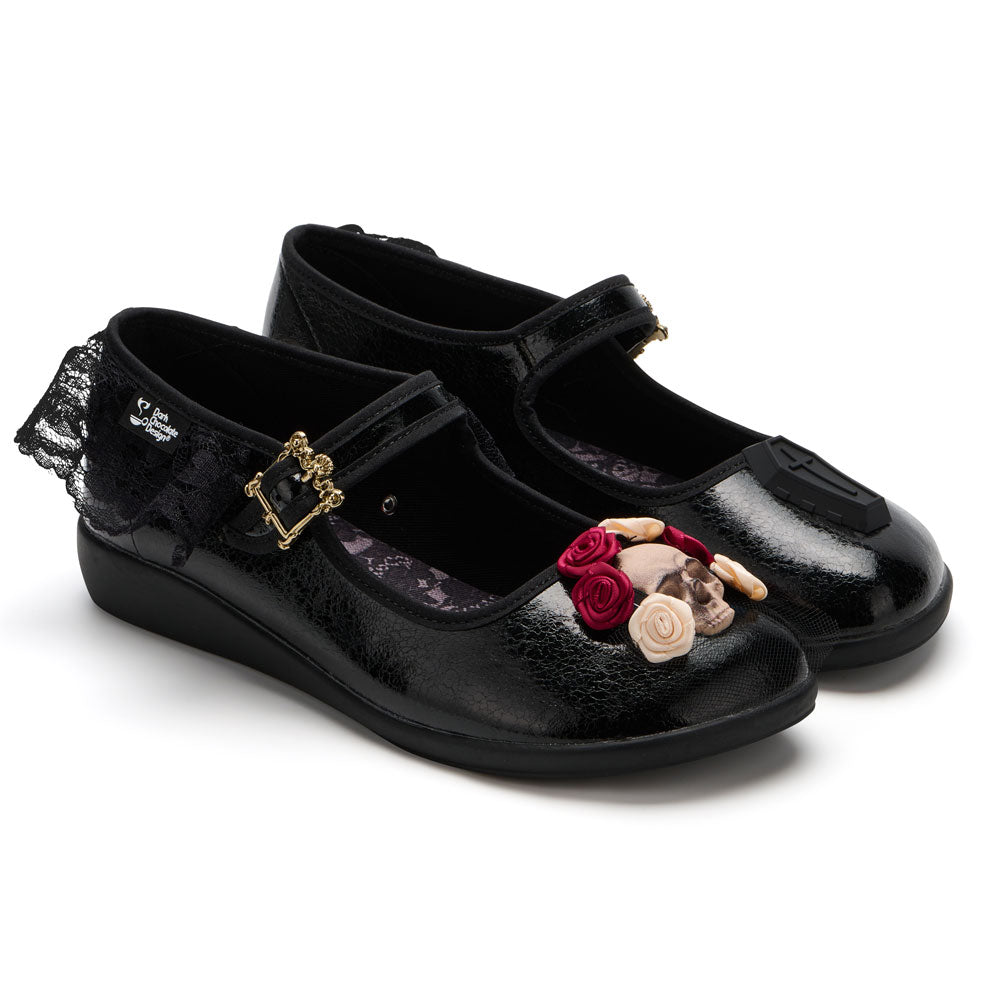 Chocolaticas® Bridal Death Women's Mary Jane Flats