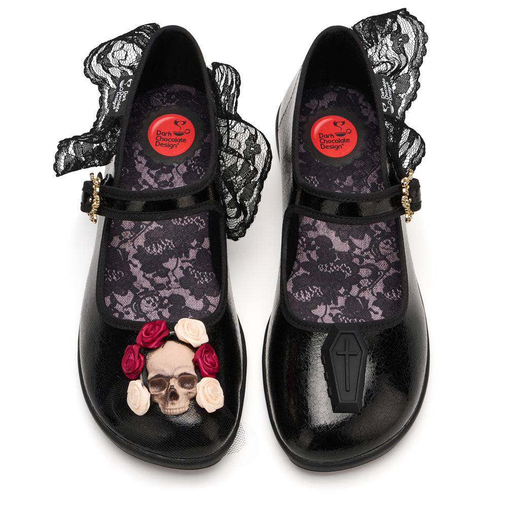 Chocolaticas® Bridal Death Women's Mary Jane Flats