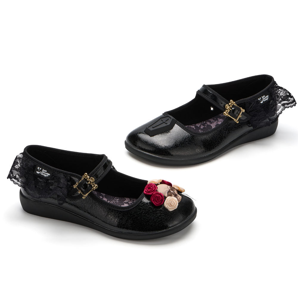 Chocolaticas® Bridal Death Women's Mary Jane Flats