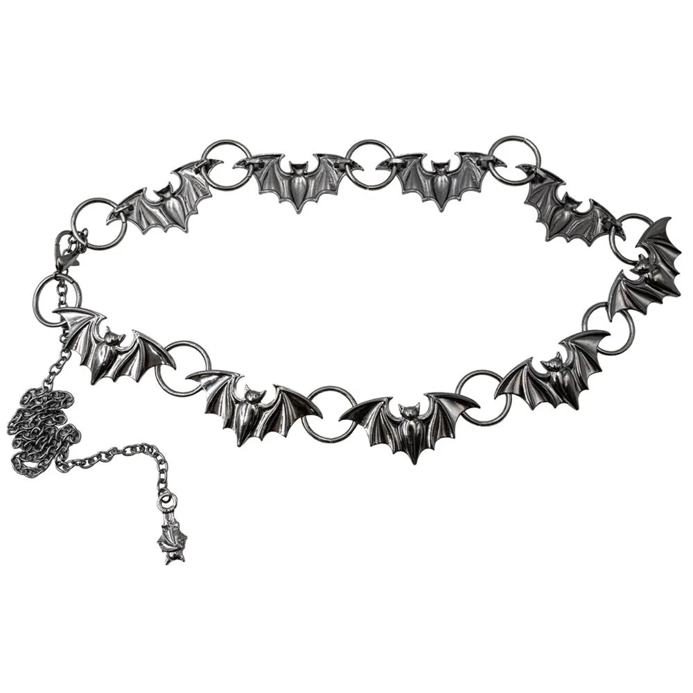 Kreepsville 666 Batty Bats Black Chain Belt
