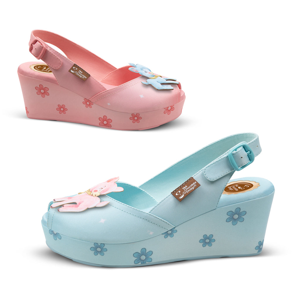 Chocolaticas® Deer Pastel Slingback Sandal