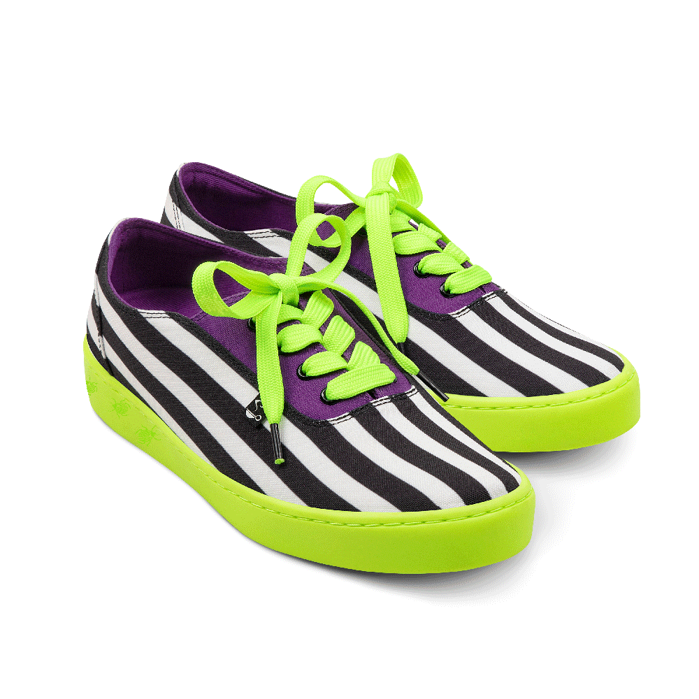 Ghost Beetle Purple Green Stripe Sneaker
