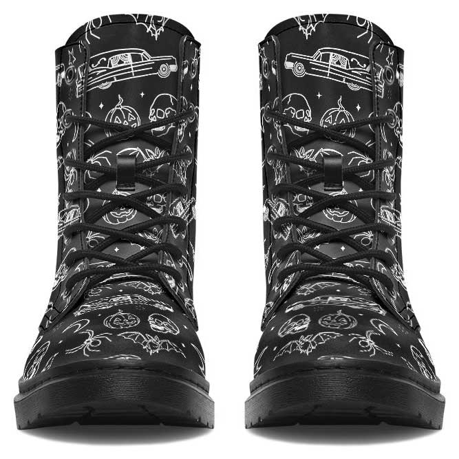 Witchwood Vegan Unisex Hearse Halloween Combat Boots
