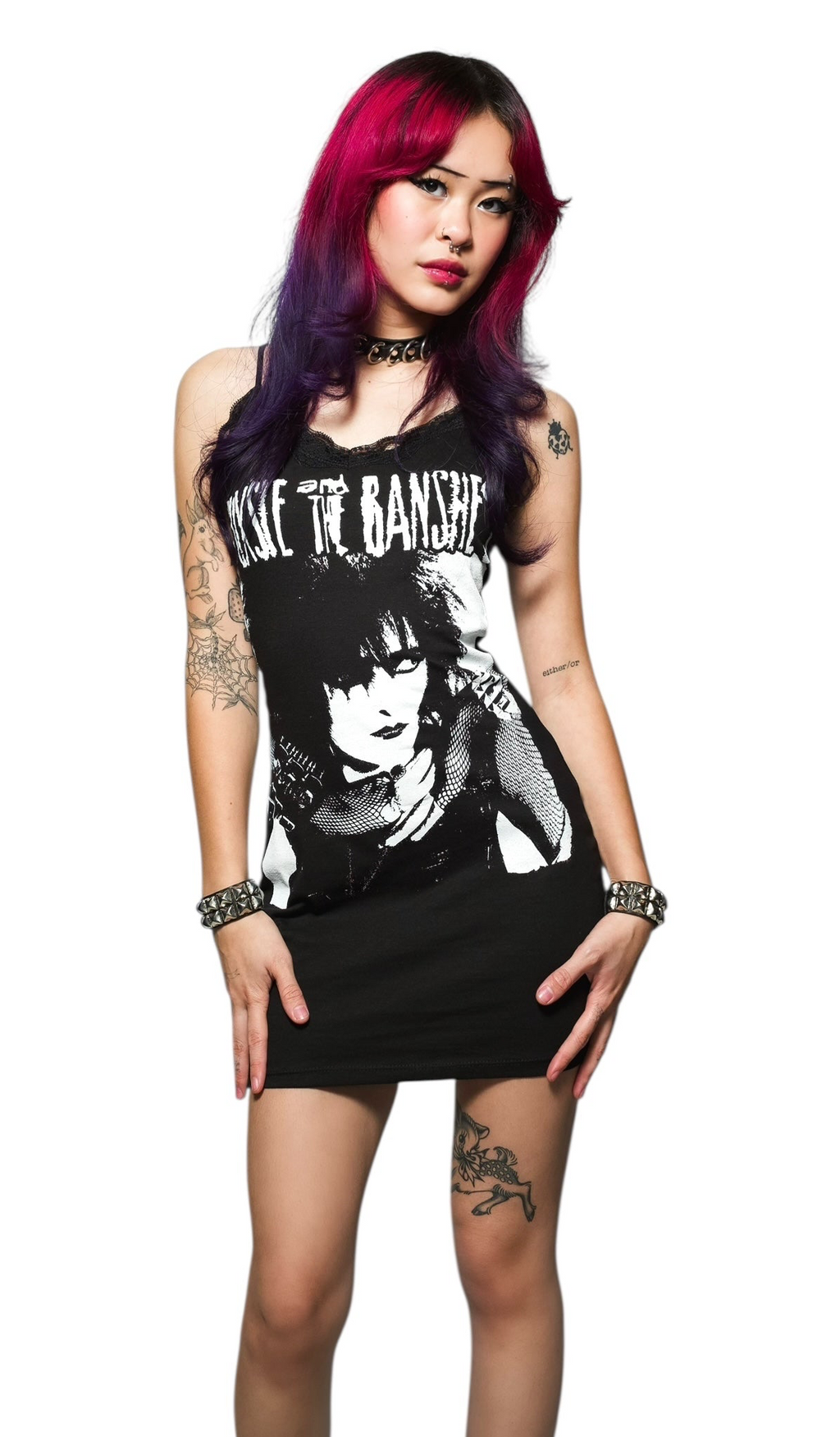 Vera's Eyecandy Siouxsie and the Banshees Lace Strap Dress