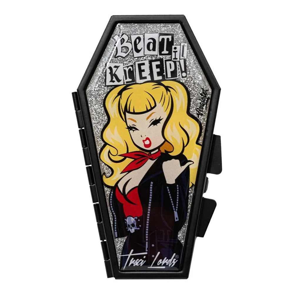 Kreepsville 666 Traci Lords Beat It Kreep Viva Glitter Coffin Compact