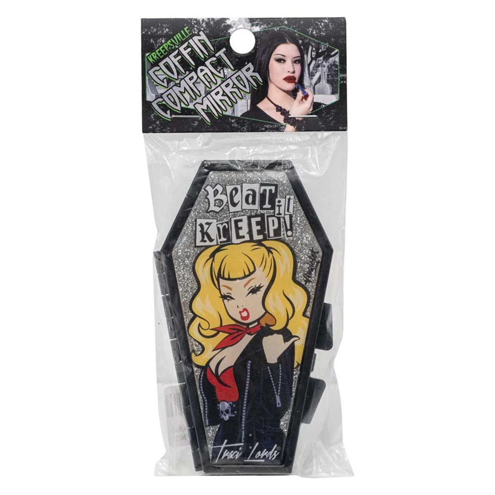 Kreepsville 666 Traci Lords Beat It Kreep Viva Glitter Coffin Compact