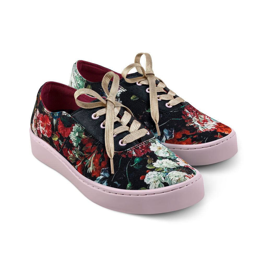 Charlotte Floral Black Sneaker