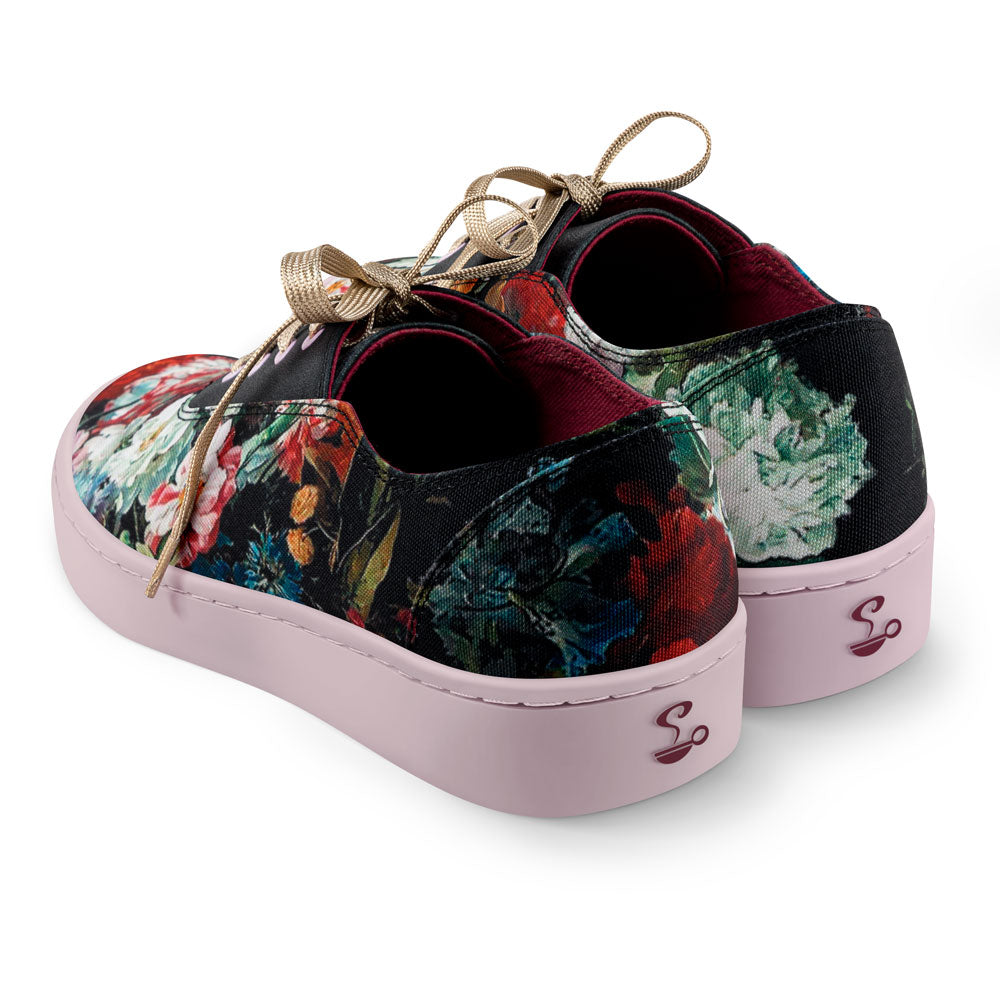 Charlotte Floral Black Sneaker