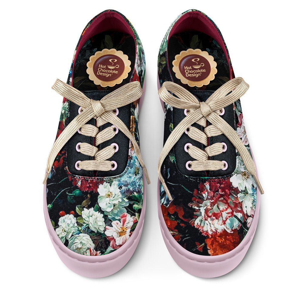 Charlotte Floral Black Sneaker