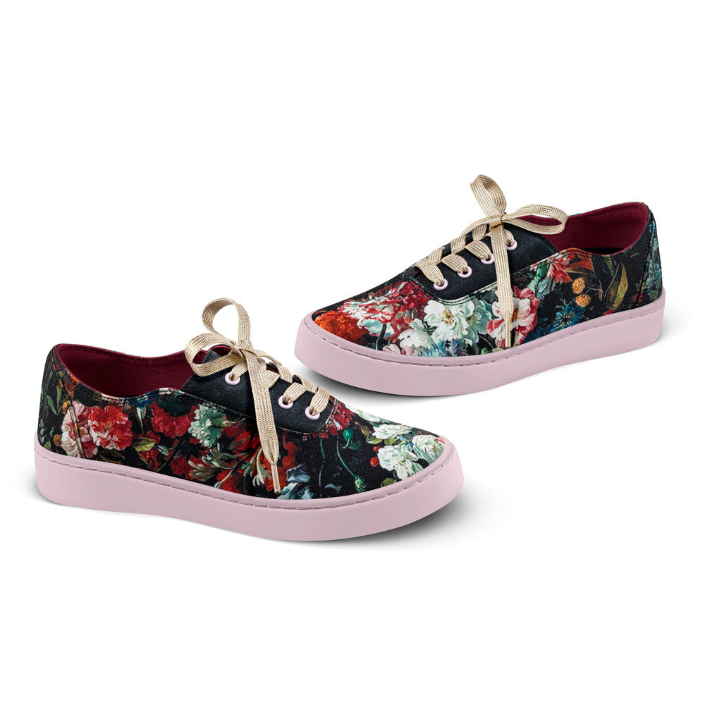 Charlotte Floral Black Sneaker