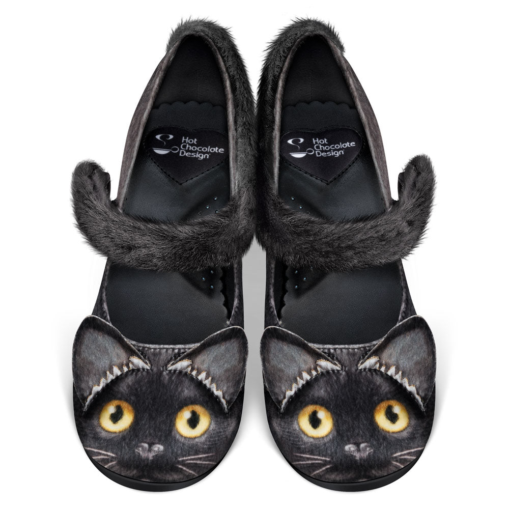 Chocolaticas® Chat Noir Black Cat Mary Jane Pump