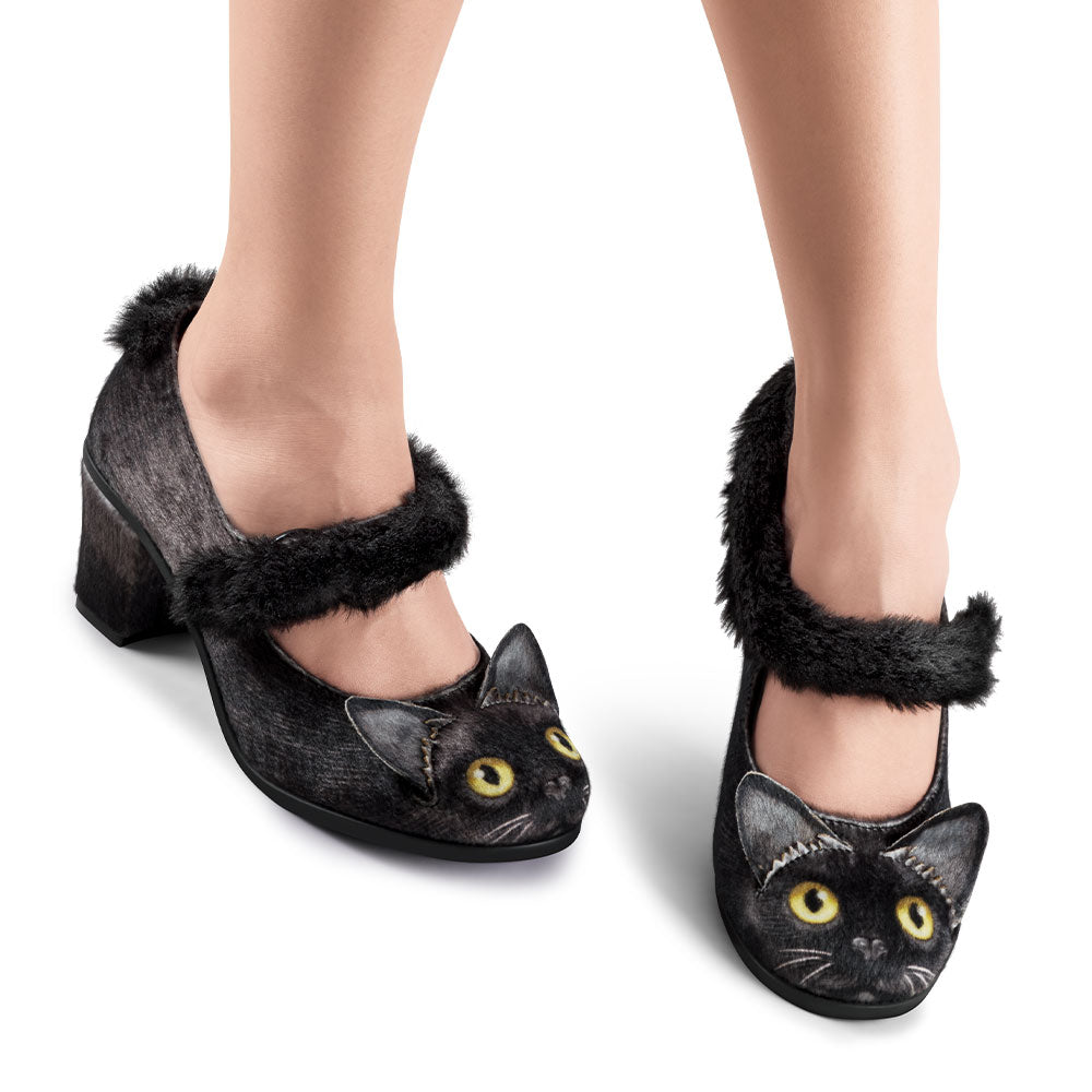 Chocolaticas® Chat Noir Black Cat Mary Jane Pump