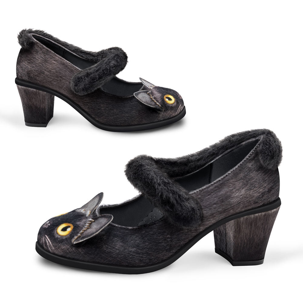 Chocolaticas® Chat Noir Black Cat Mary Jane Pump