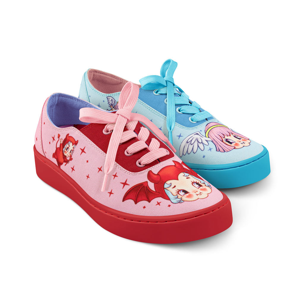 Cherub & Devil Pink Blue Sneaker