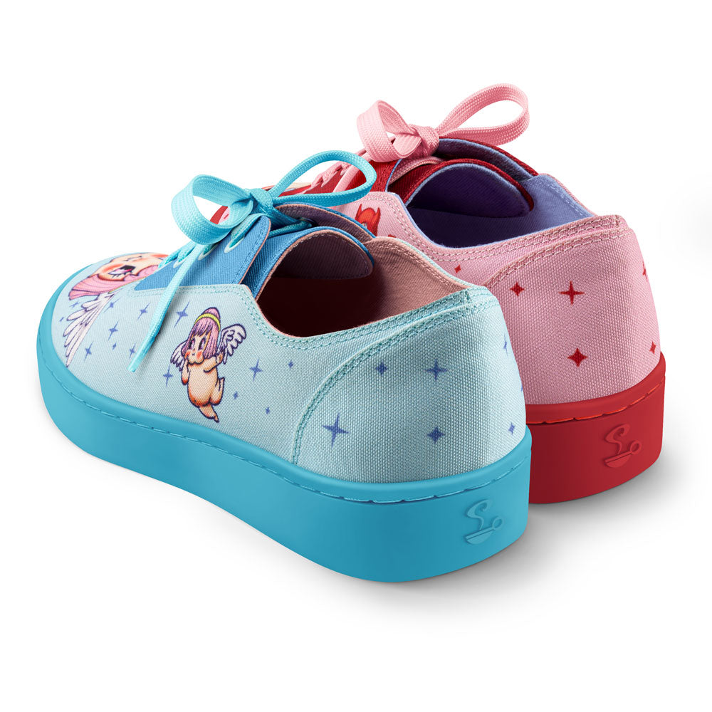 Cherub & Devil Pink Blue Sneaker
