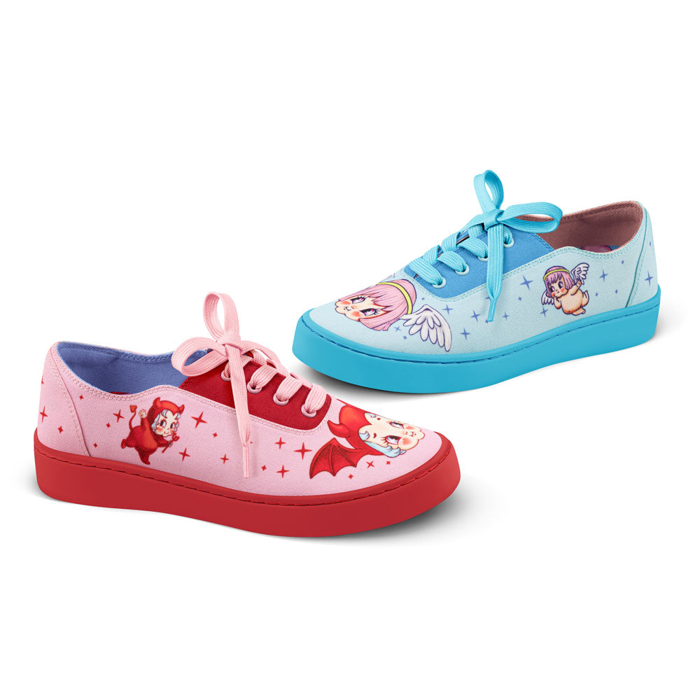 Cherub & Devil Pink Blue Sneaker