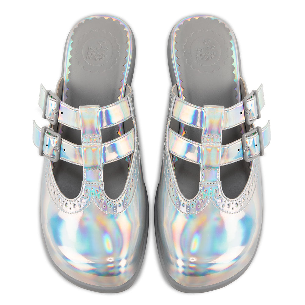Chocolaticas® Chrome Crush Silver Clog