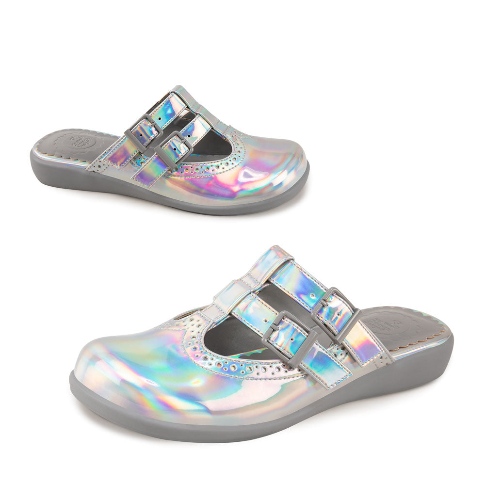 Chocolaticas® Chrome Crush Silver Clog