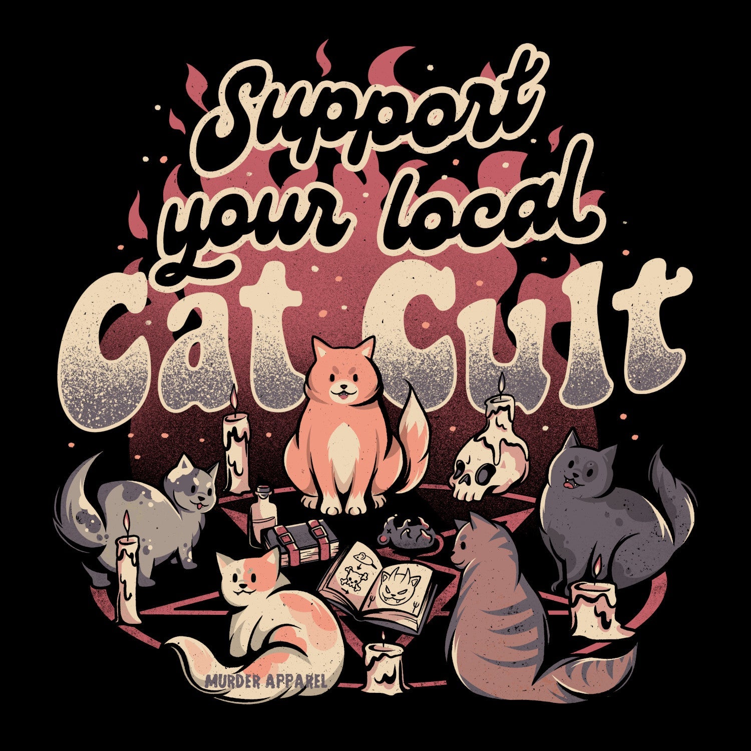 Murder Apparel Cat Cult T-shirt