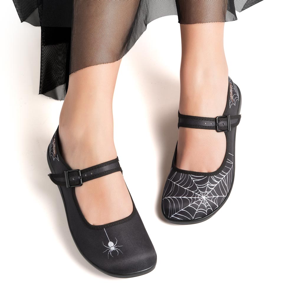 Chocolaticas® Gothic Spider Mary Jane Flat