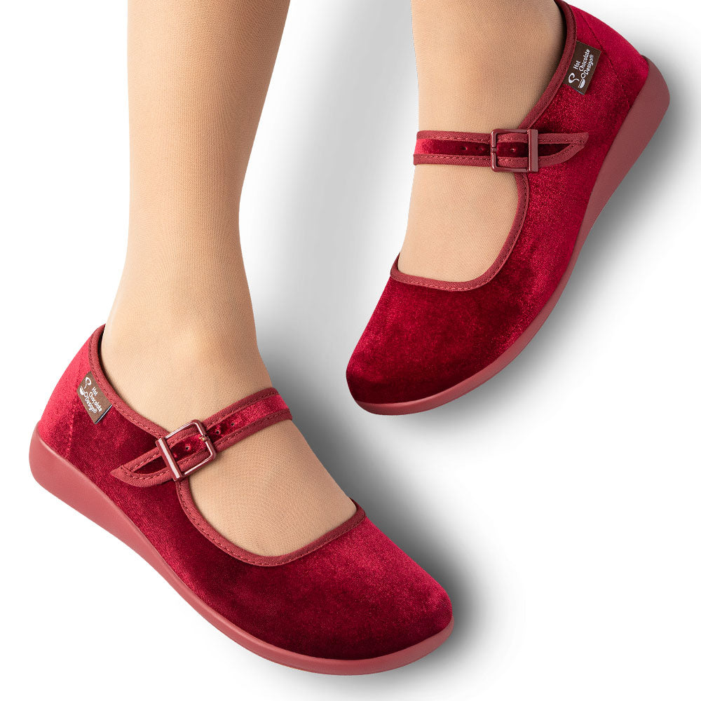Chocolaticas® Red Wine Mary Jane Flat
