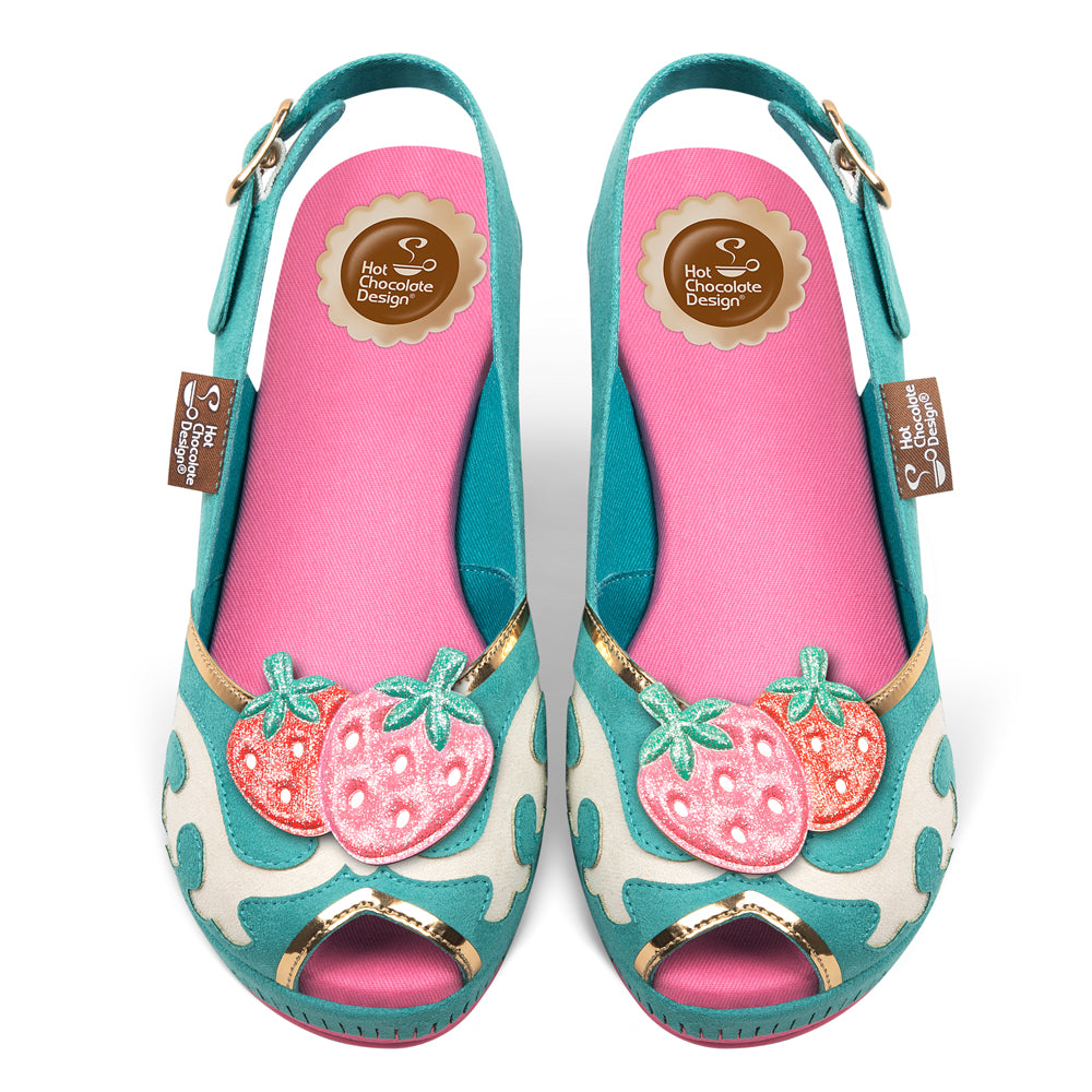 Chocolaticas® Country Star Slingback Wedge Sandal