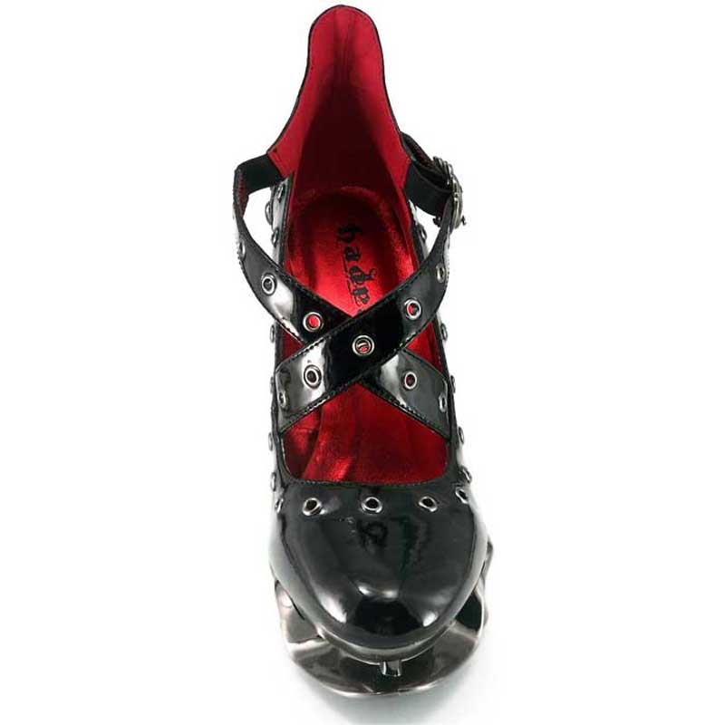 Hades CROW Black Eyelet Pump High Spinal Heel Platform