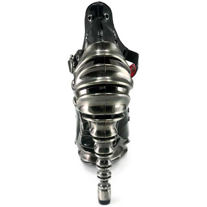 Hades CROW Black Eyelet Pump High Spinal Heel Platform