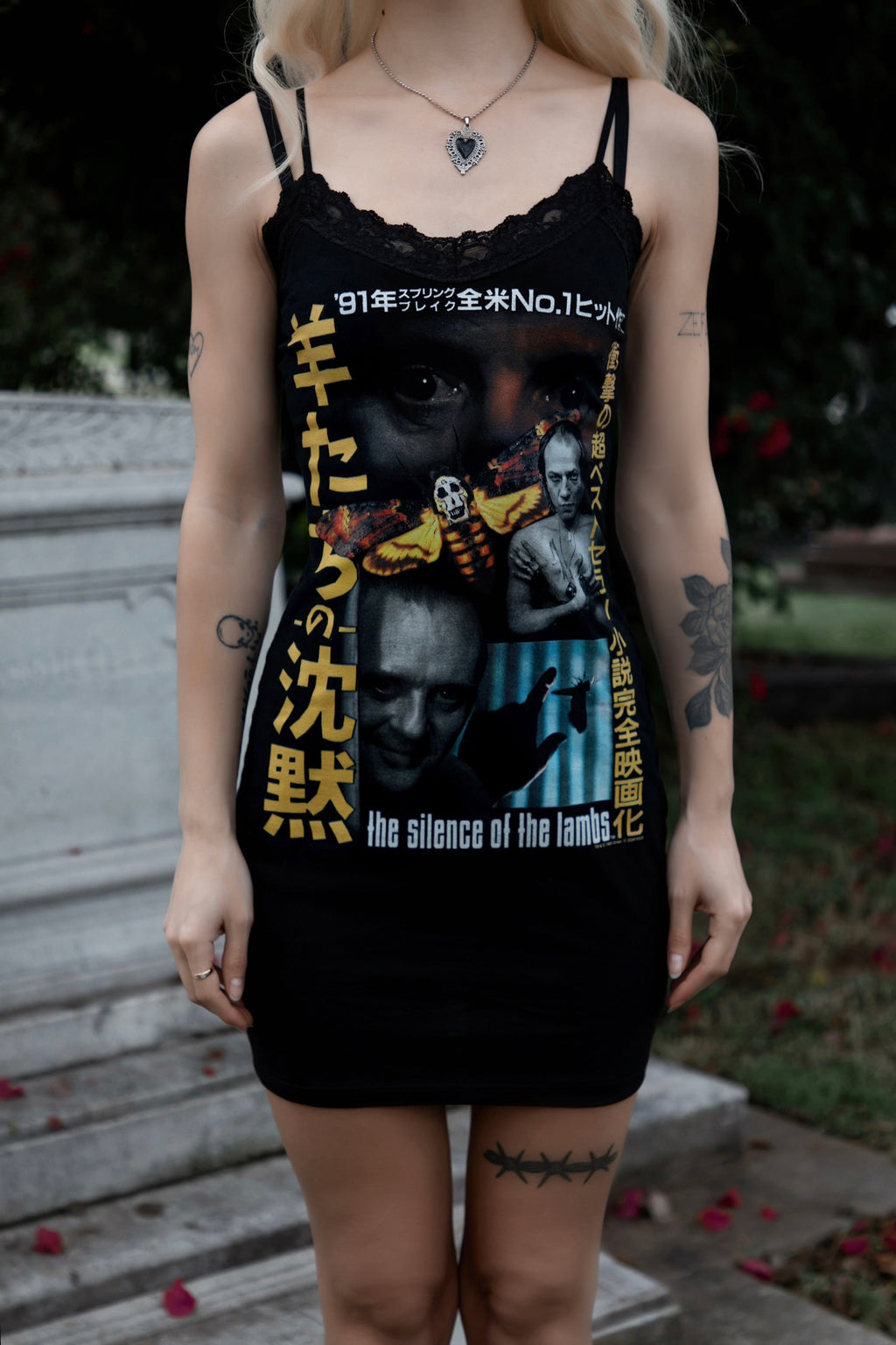 Vera's Eyecandy The Silence of The Lambs Lace Strap Dress