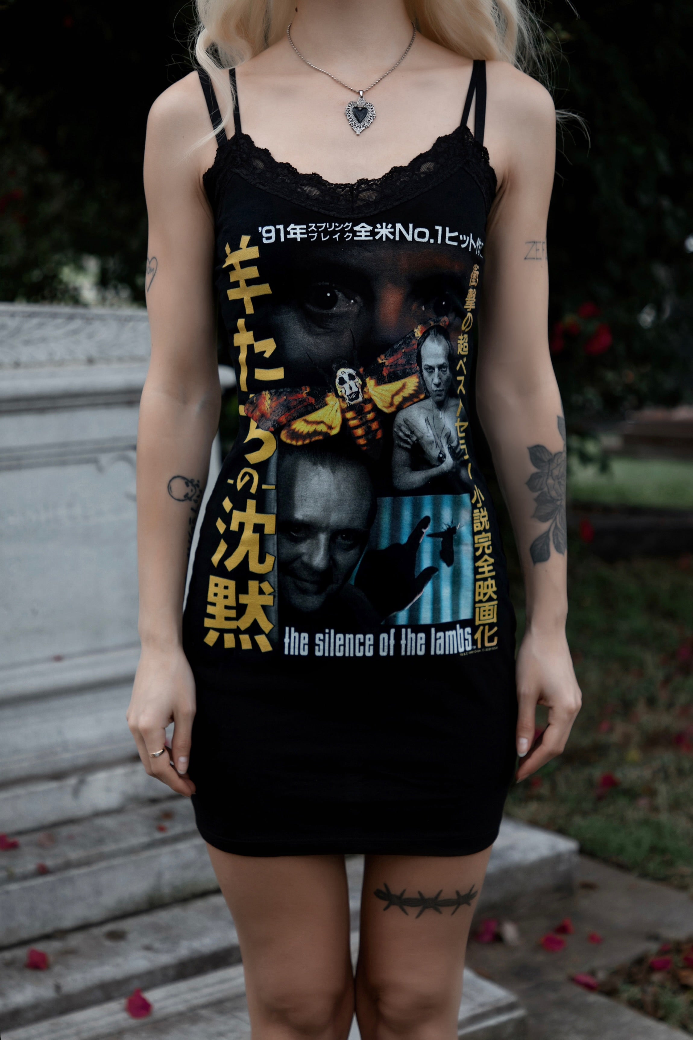 Vera's Eyecandy The Silence of The Lambs Lace Strap Dress