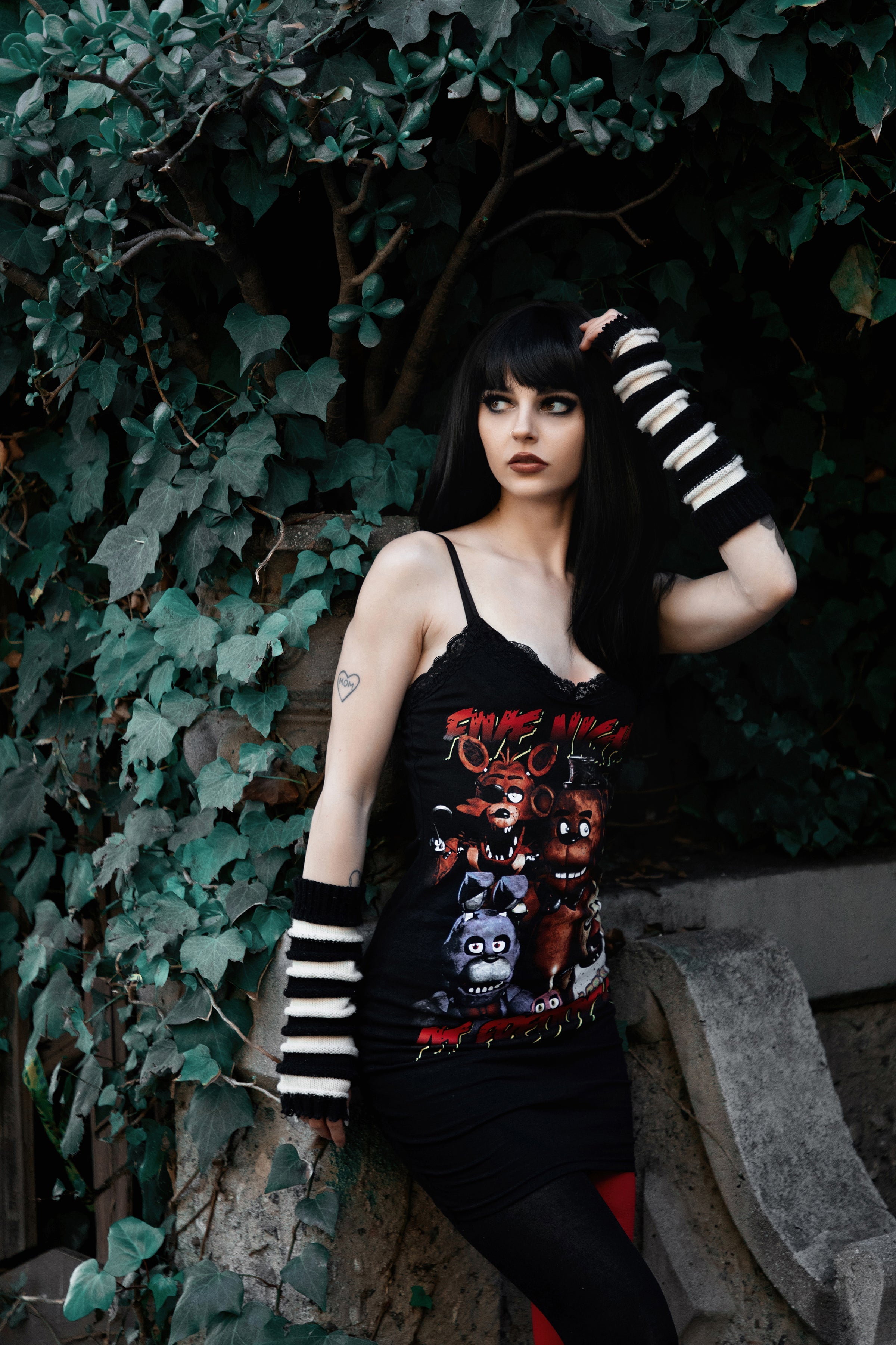 Vera's Eyecandy Five Nights at Freddy's Lace Strap Dress