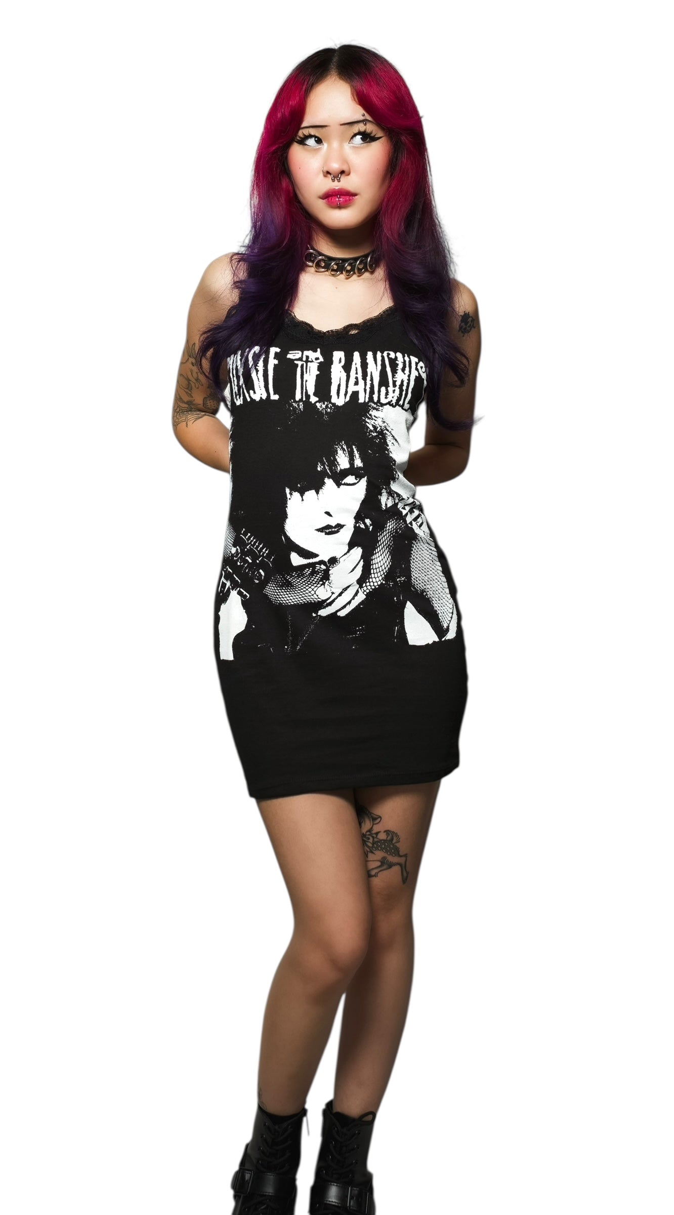 Vera's Eyecandy Siouxsie and the Banshees Lace Strap Dress