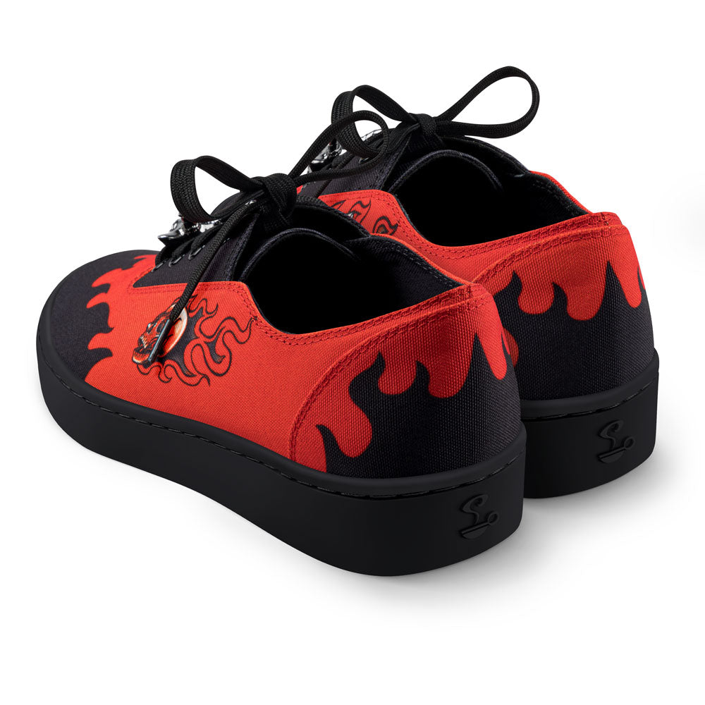Dark West Gothic Baphomet Black Red Sneaker