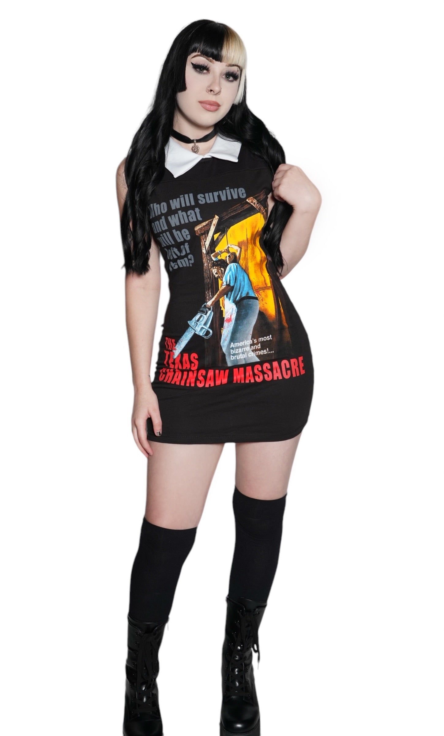 Vera's Eyecandy Texas Chainsaw Massacre Collar Dress
