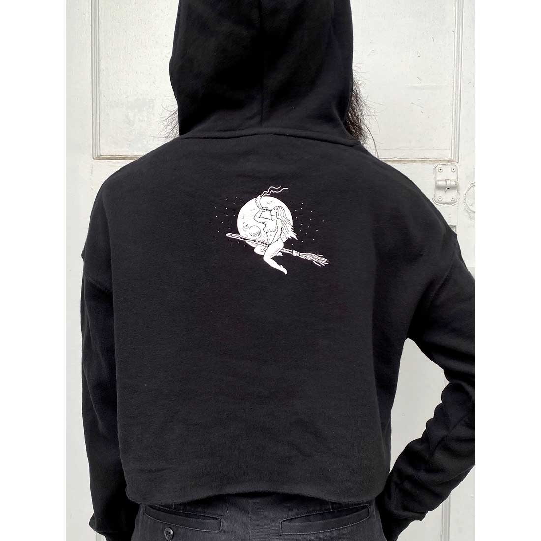 Fingers Duke Witch Black Cropped Hoodie