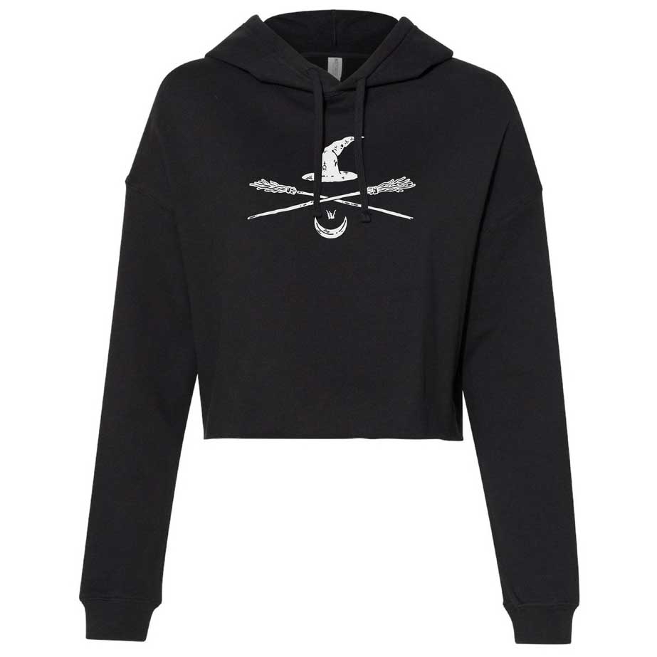 Fingers Duke Witch Black Cropped Hoodie