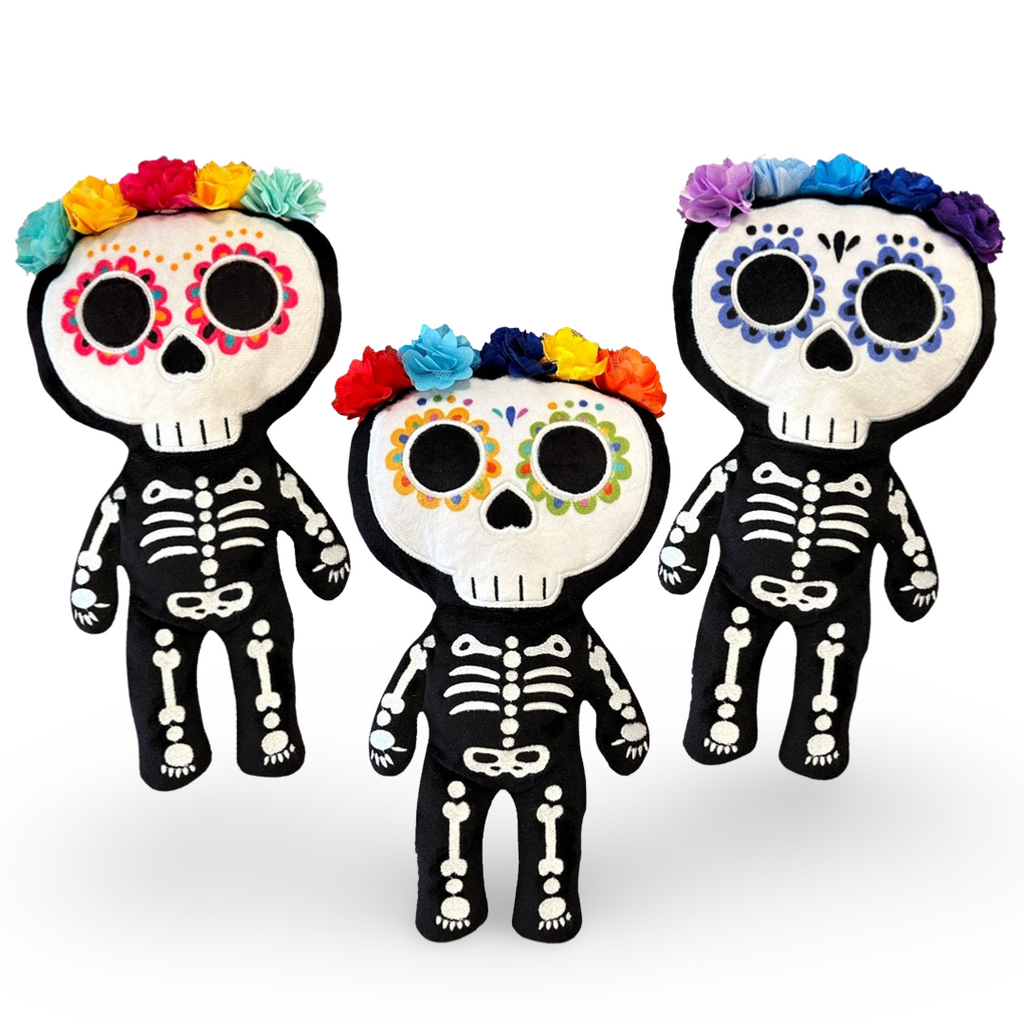 MaterialJill Day of the Dead Skeleton 12" Plush 3 Options