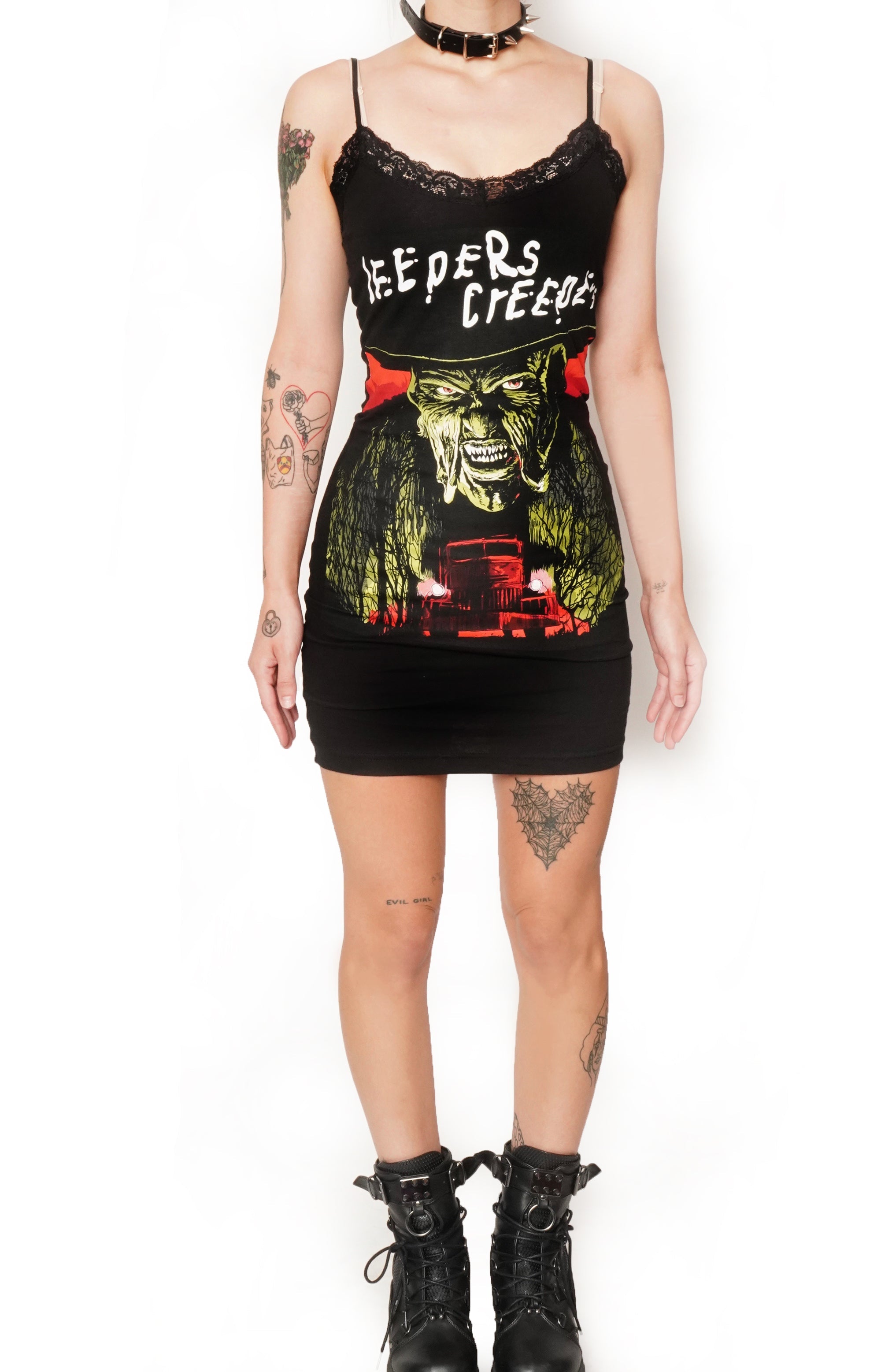 Vera's Eyecandy Jeepers Creepers Lace Strap Horror ress