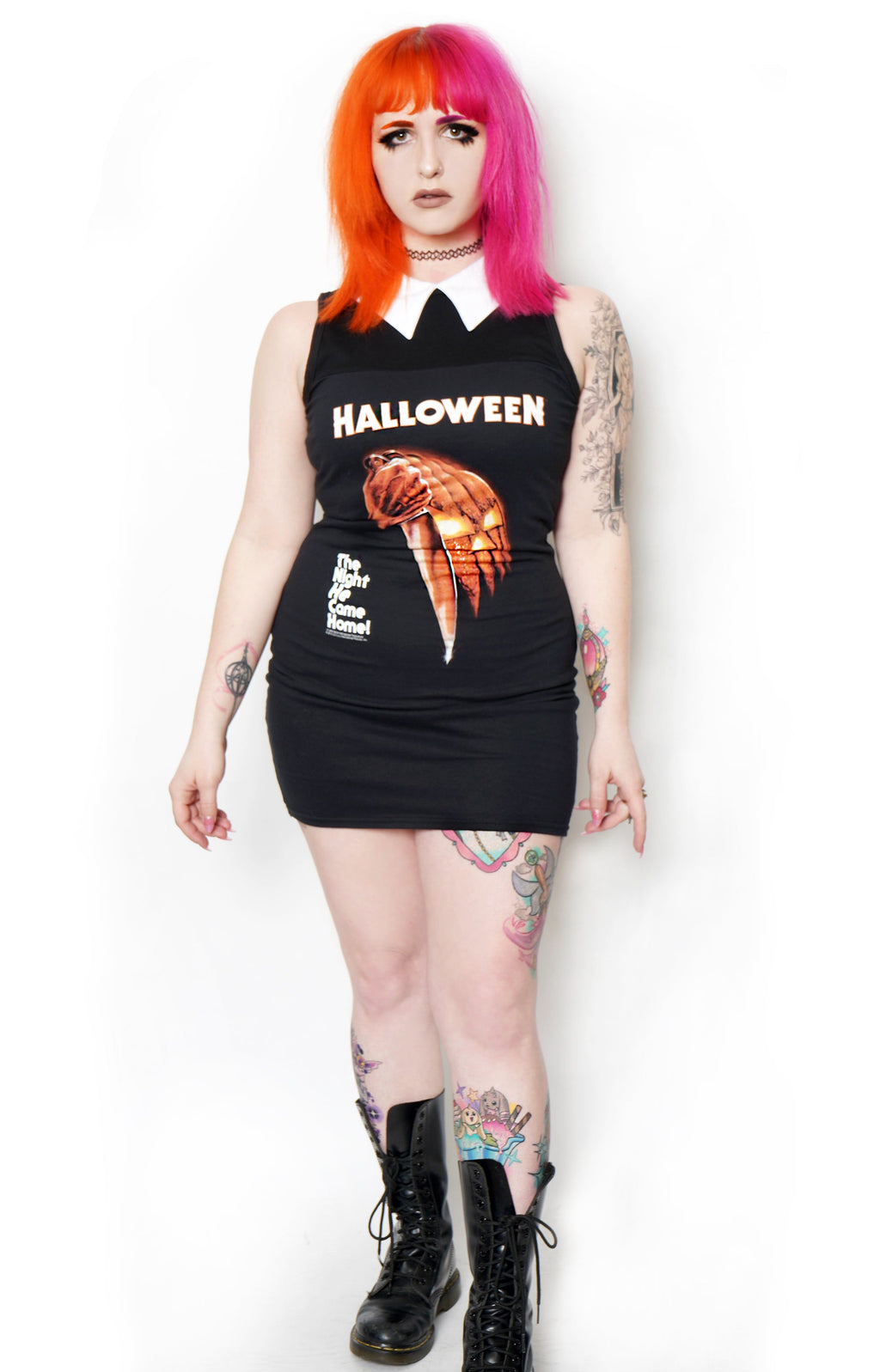 Vera's Eyecandy Halloween Movie Collar Horror Dress