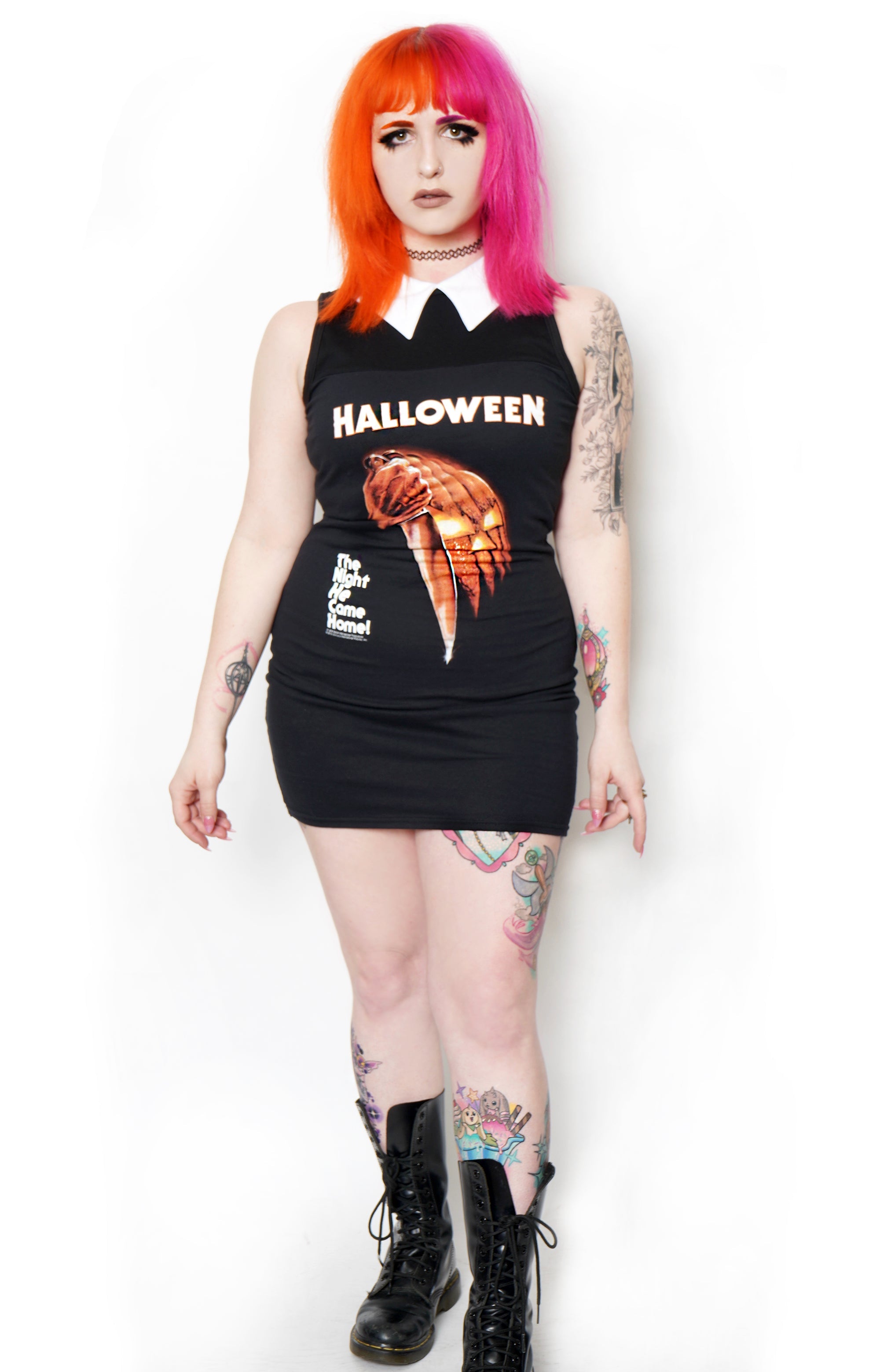 Vera's Eyecandy Halloween Movie Collar Horror Dress